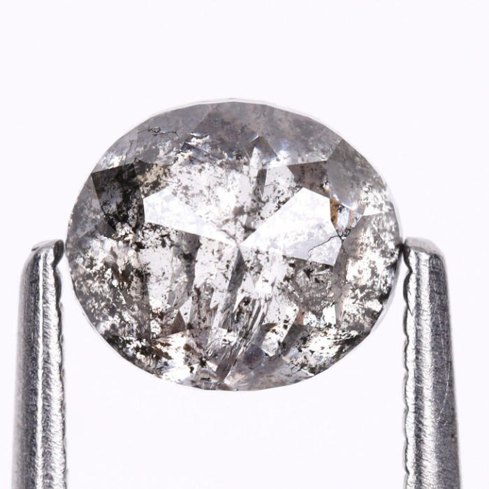 1.21 CT Oval Cut Salt and Pepper Natural Earth Mined Diamond
