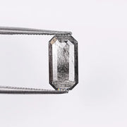 1.22 CT Elongated Emerald Cut Salt & Pepper Loose Diamond