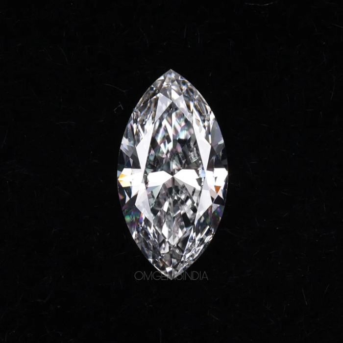 marquise cut lab grown white diamond