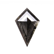 1.24 CT Kite Cut Salt And Pepper Natural Loose Diamond - Minimal Carbon
