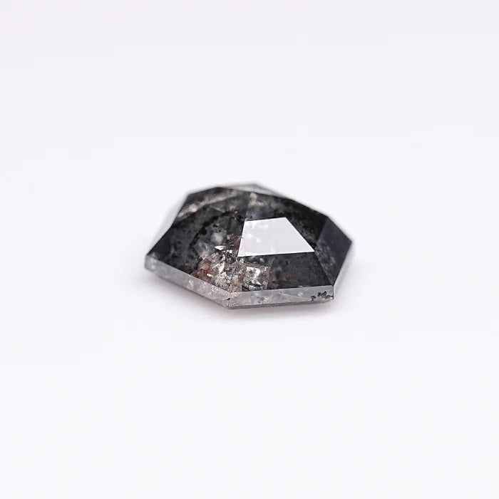 1.26 CT, Hexagon Shape Salt & Pepper Diamond