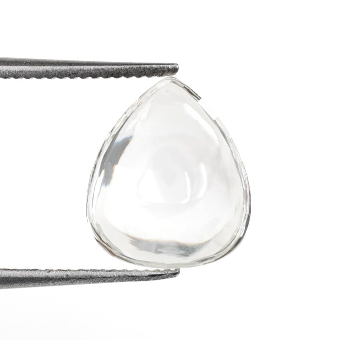 lab grown pear cut cabochon diamond