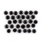 1.30 MM Round Brilliant Cut Black Natural Loose Diamond - Minimal Carbon