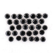 1.30 MM Round Brilliant Cut Black Natural Loose Diamond - Minimal Carbon
