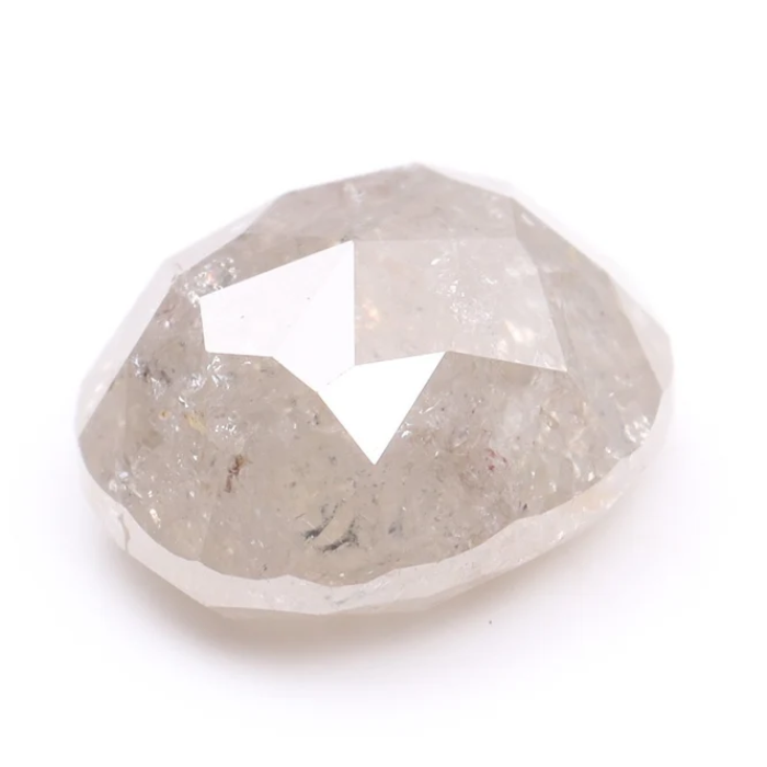 1.34 CT Oval Cut Loose Natural Salt And Pepper Diamond