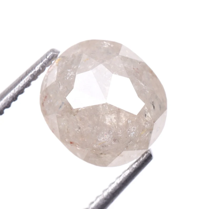 1.34 CT Oval Cut Loose Natural Salt And Pepper Diamond