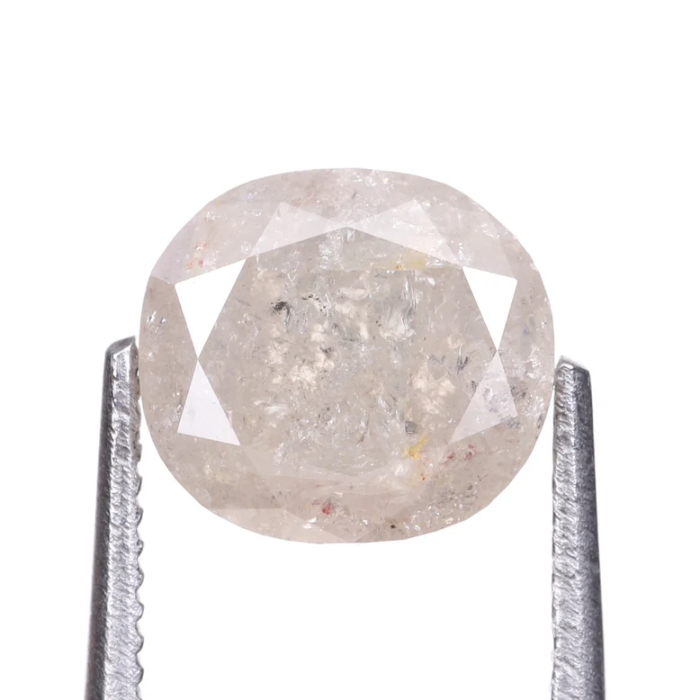 1.34 CT Oval Cut Loose Natural Salt And Pepper Diamond