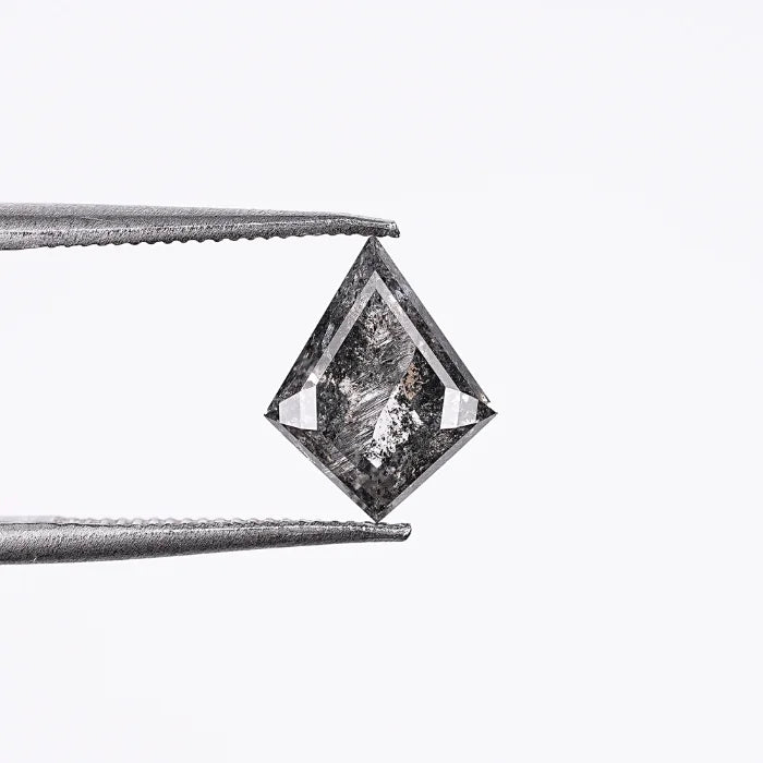 1.37 CT Kite Shape Salt & Pepper Loose Diamond