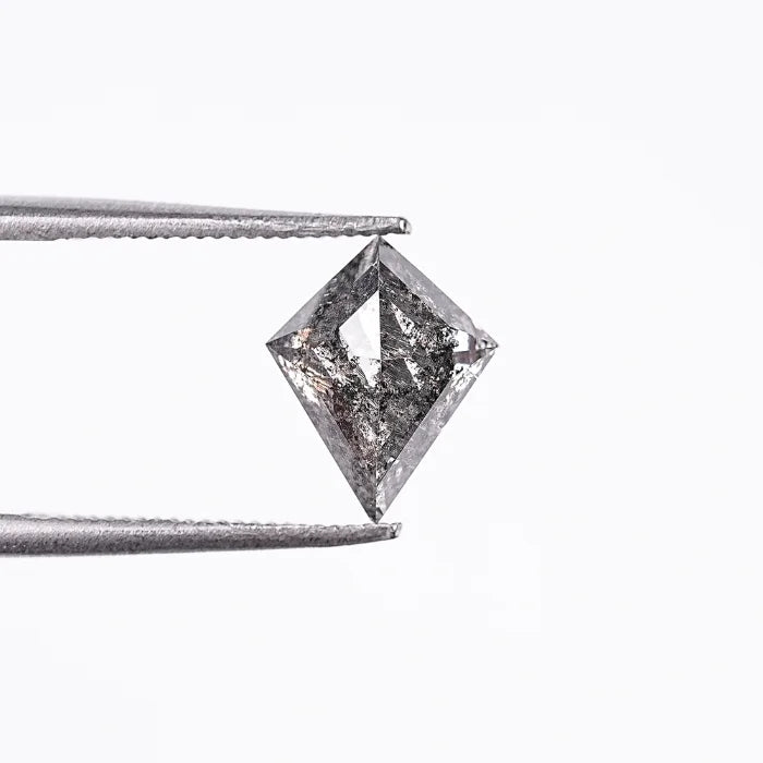 1.37 CT Kite Shape Salt & Pepper Loose Diamond
