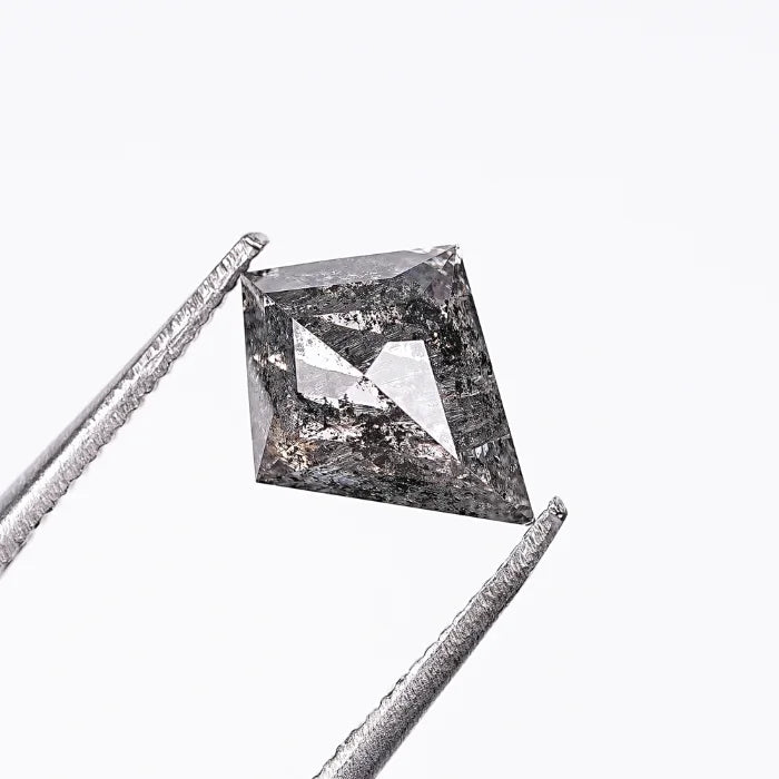 1.37 CT Kite Shape Salt & Pepper Loose Diamond