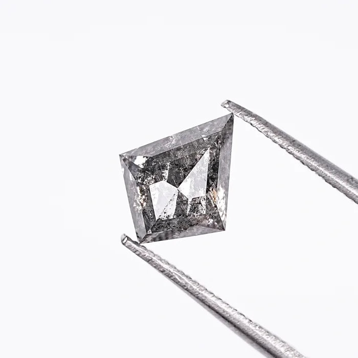 1.37 CT Kite Shape Salt & Pepper Loose Diamond