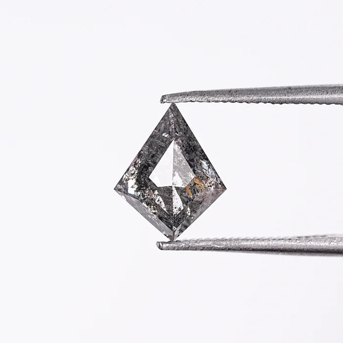 1.37 CT Kite Shape Salt & Pepper Loose Diamond