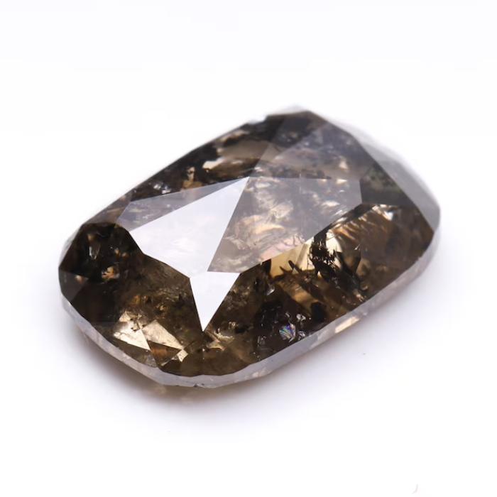 1.37 CT Oval Cut Natural Brown Full Cut Diamond