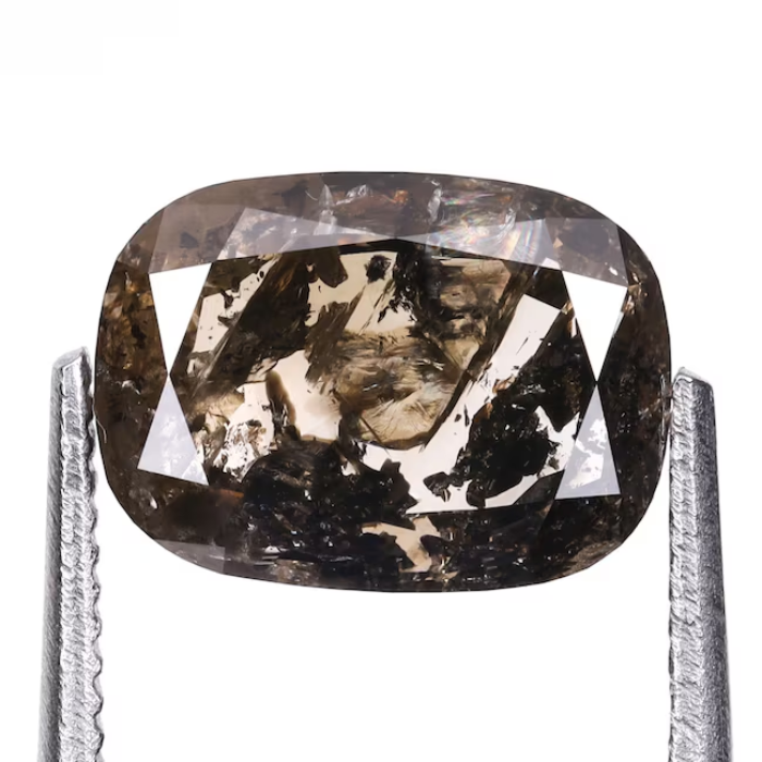 1.37 CT Oval Cut Natural Brown Full Cut Diamond