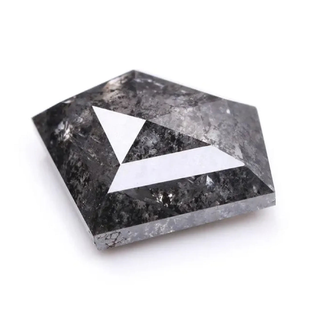 1.42 CT Salt And Pepper Pentagon Cut Diamond