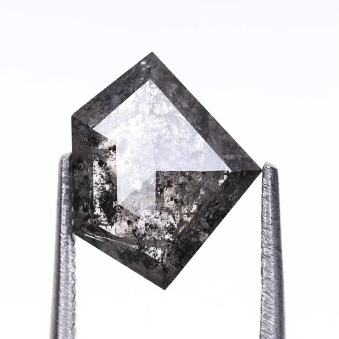 1.42 CT Salt And Pepper Pentagon Cut Diamond