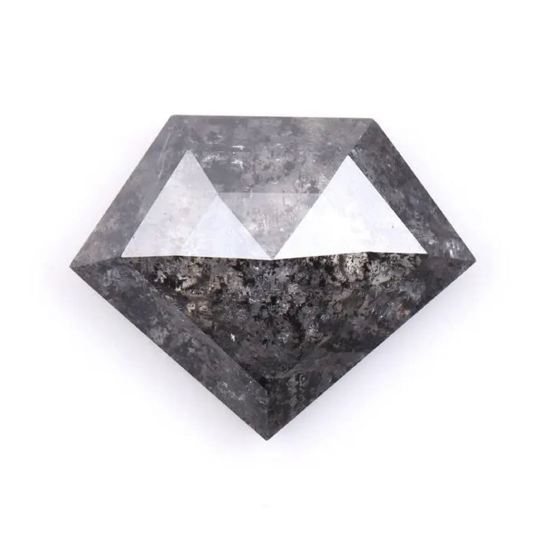 1.42 CT Salt And Pepper Pentagon Cut Diamond