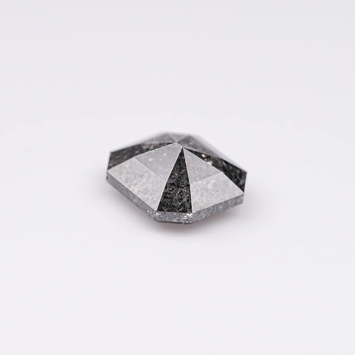 1.43 CT, Emerald Cut Natural Salt & Pepper Diamond Loose