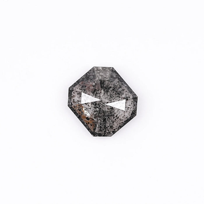 1.43 CT, Emerald Cut Natural Salt & Pepper Diamond Loose