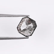 1.43 CT, Emerald Cut Natural Salt & Pepper Diamond Loose