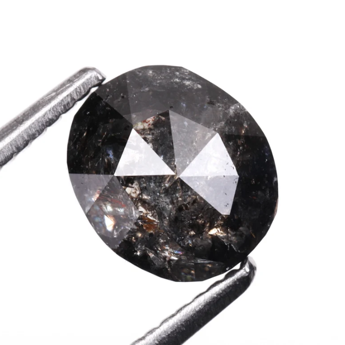 1.45 CT Oval Cut Natural Earth Mined Rose Cut Diamond