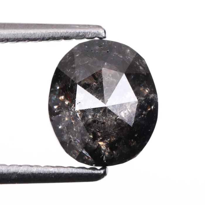 1.45 CT Oval Cut Natural Earth Mined Rose Cut Diamond