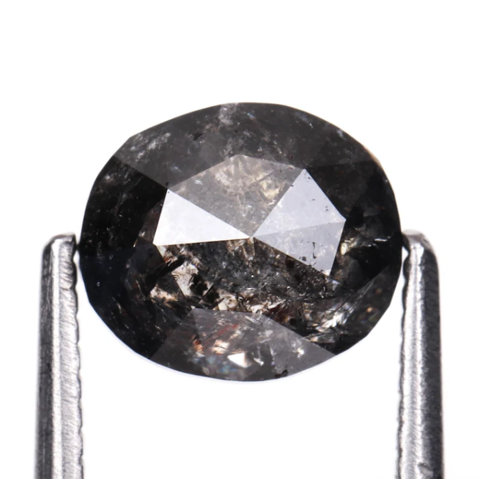 1.45 CT Oval Cut Natural Earth Mined Rose Cut Diamond