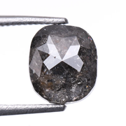 1.45 CT Salt And Pepper Oval Cut Natural Diamond