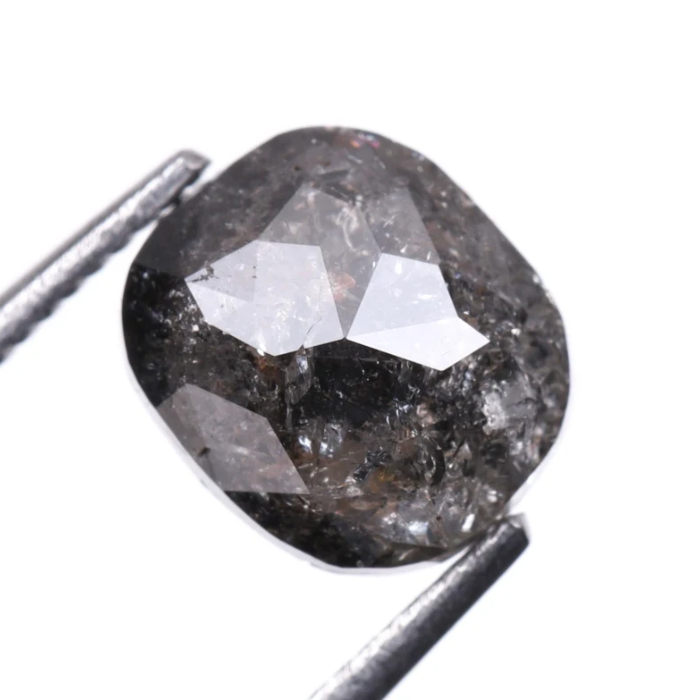1.45 CT Salt And Pepper Oval Cut Natural Diamond
