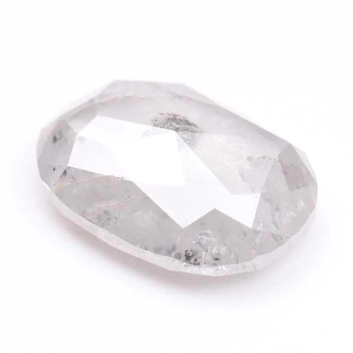 1.48 CT Oval Cut Salt and Pepper Loose Natural Diamond