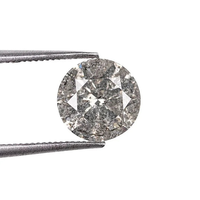1.50 CT Round Brilliant Cut Salt And Pepper Diamond