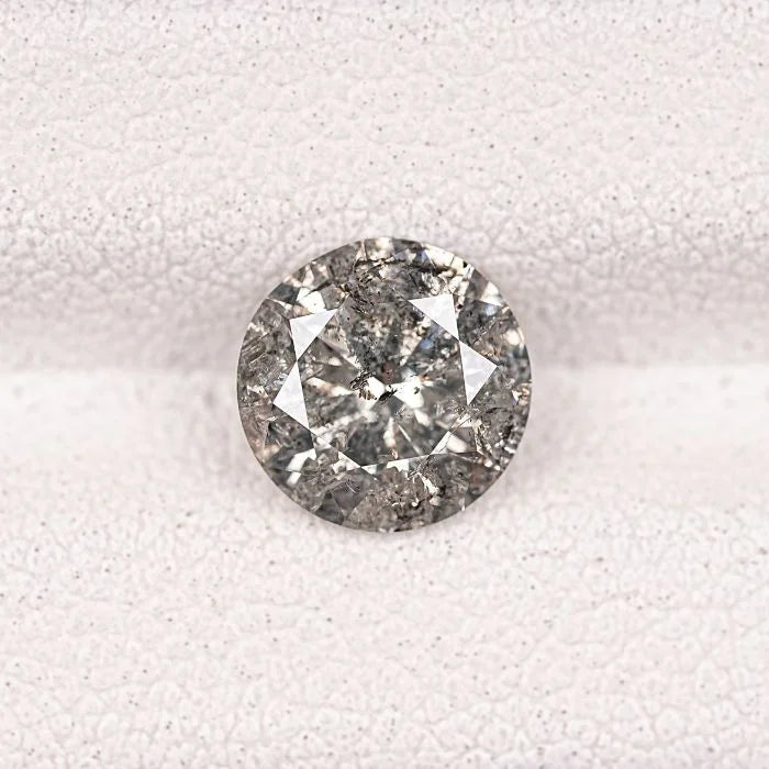 1.50 CT Round Brilliant Cut Salt And Pepper Diamond