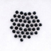 1.50 MM Round Brilliant Cut Black Natural Loose Diamond - Minimal Carbon