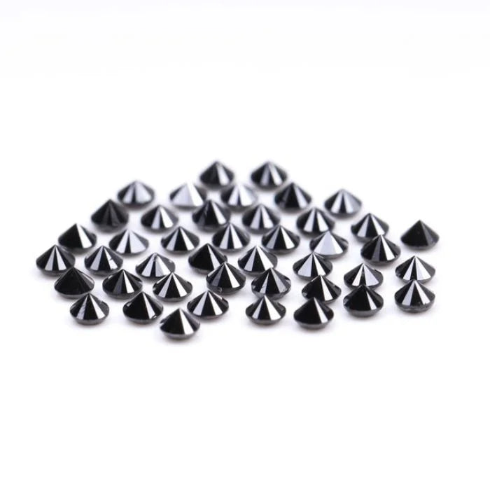 1.50 MM Round Brilliant Cut Black Natural Loose Diamond