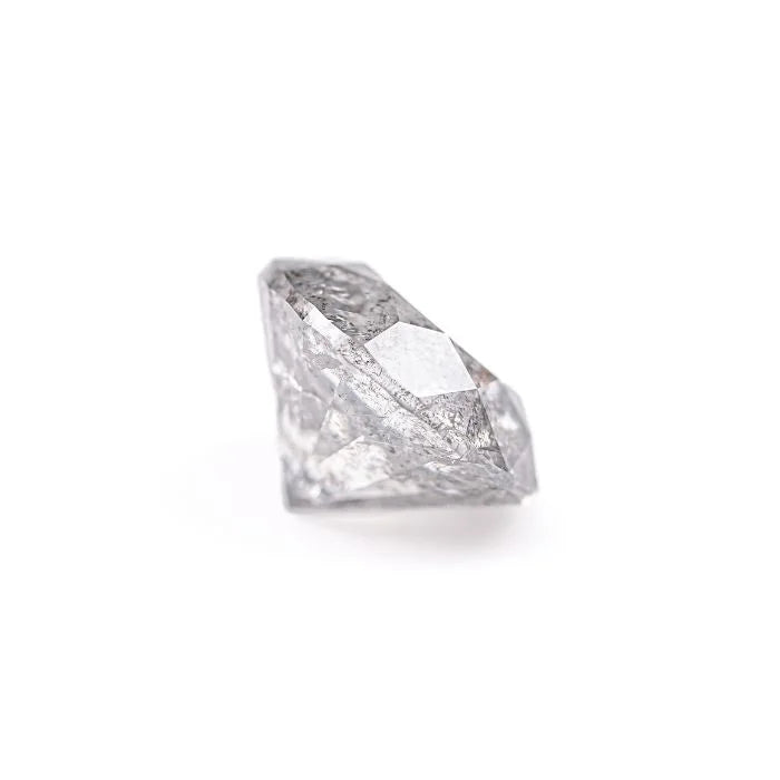 1.55 CT Salt And Pepper Round Brilliant Cut Loose Diamond