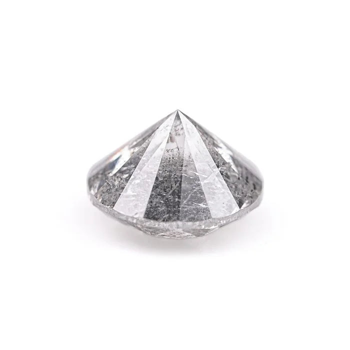 1.55 CT Salt And Pepper Round Brilliant Cut Loose Diamond
