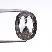 1.57 CT Oval Cut Natural Salt And Pepper Diamond