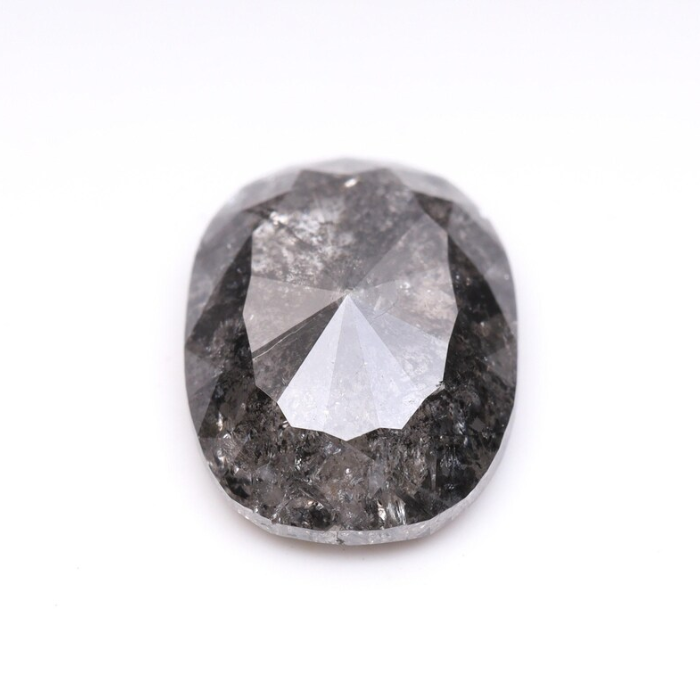 1.57 CT Oval Cut Natural Salt And Pepper Diamond