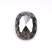 1.57 CT Oval Cut Natural Salt And Pepper Diamond