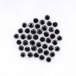 1.5 MM Enhanced Black Round Brilliant Cut Melee Diamonds - Minimal Carbon