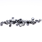 1.5 MM Enhanced Black Round Brilliant Cut Melee Diamonds - Minimal Carbon