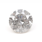 salt and pepper round brilliant cut diamond   