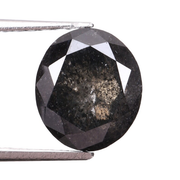 1.63 CT Oval Cut Natural Earth Mined Salt And Pepper Diamond