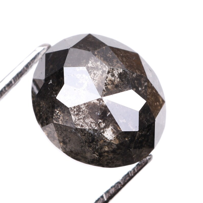 1.63 CT Oval Cut Natural Earth Mined Salt And Pepper Diamond