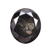 Oval Cut Natural Earth Mined Salt And Pepper Diamond