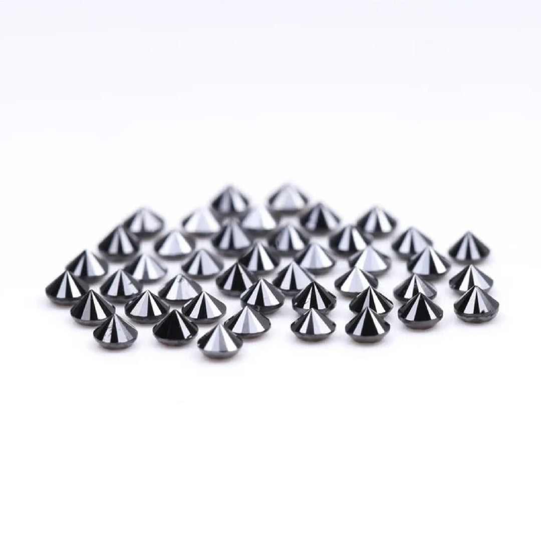 1.6 MM to 2.0 MM Enhanced Black Round Brilliant Cut Diamonds