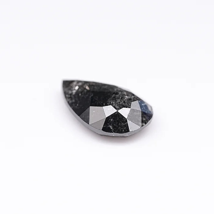 1.70 CT, Pear Cut Salt & Pepper Loose Diamond