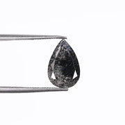 1.70 CT, Pear Cut Salt & Pepper Loose Diamond