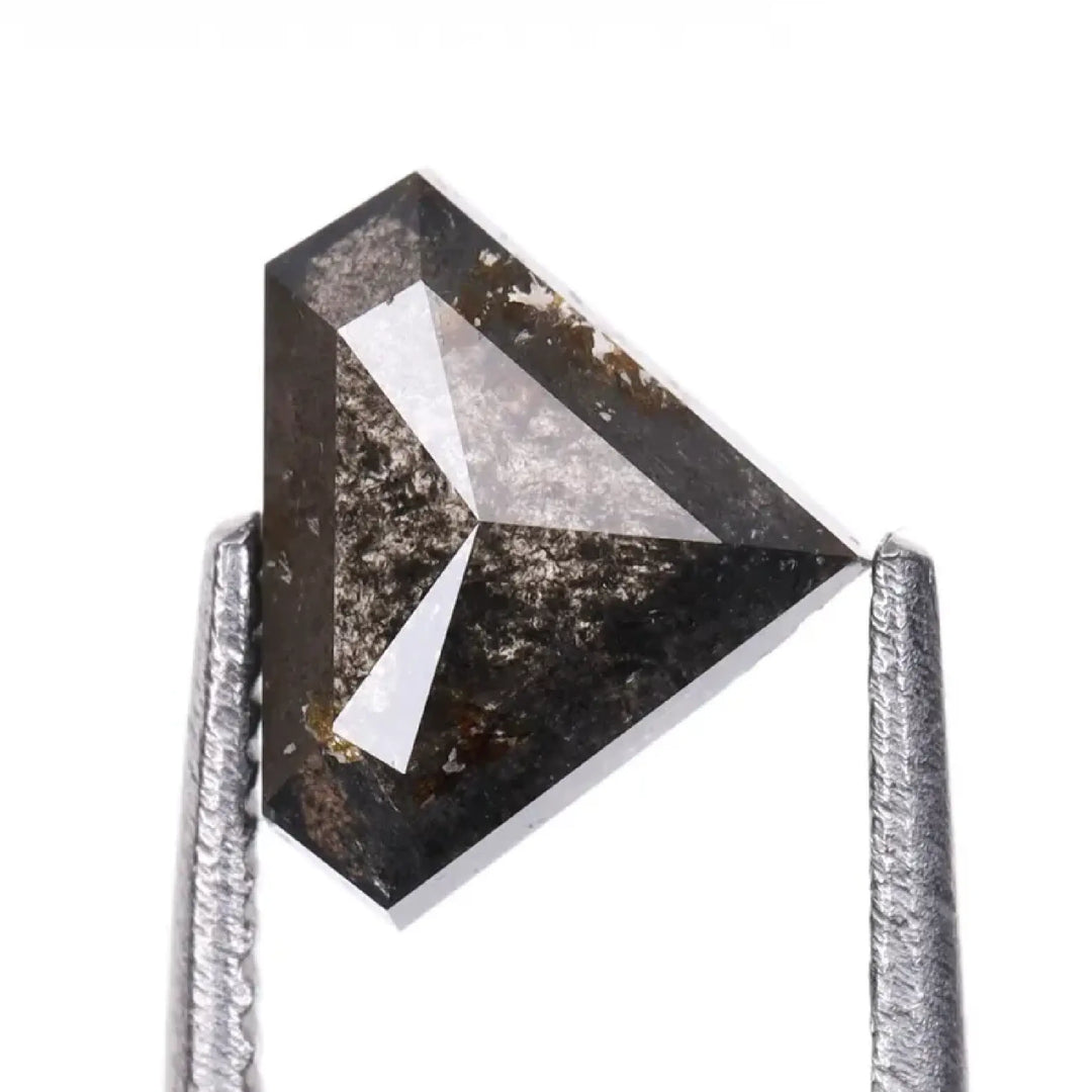 1.73 CT Salt And Pepper Pentagon Cut Diamond