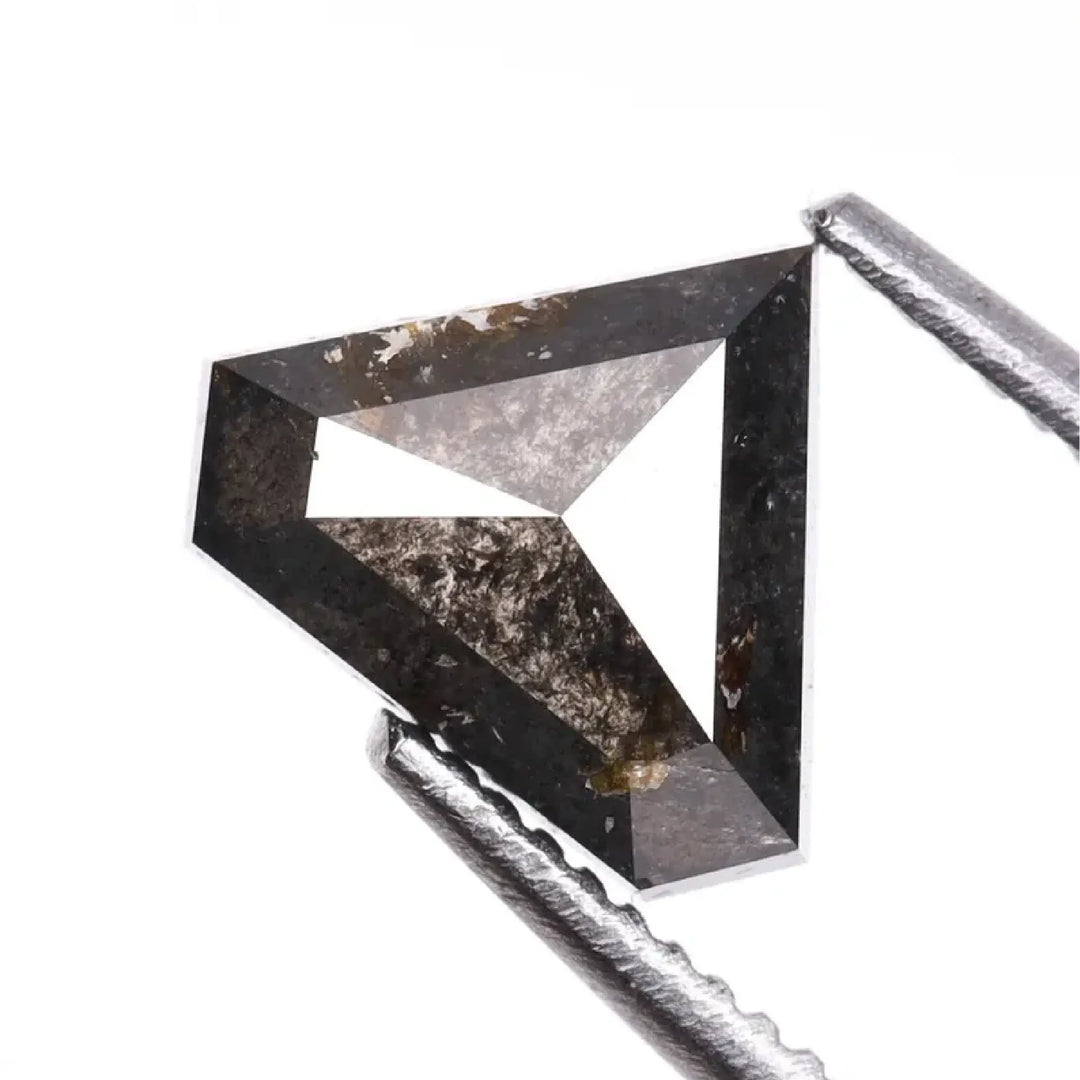 1.73 CT Salt And Pepper Pentagon Cut Diamond